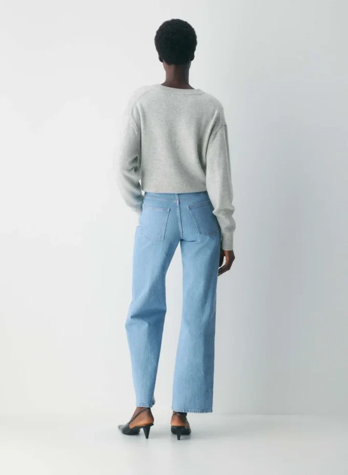 Denim Forum Lana Jean large taille mi-haute à coupe ajustée