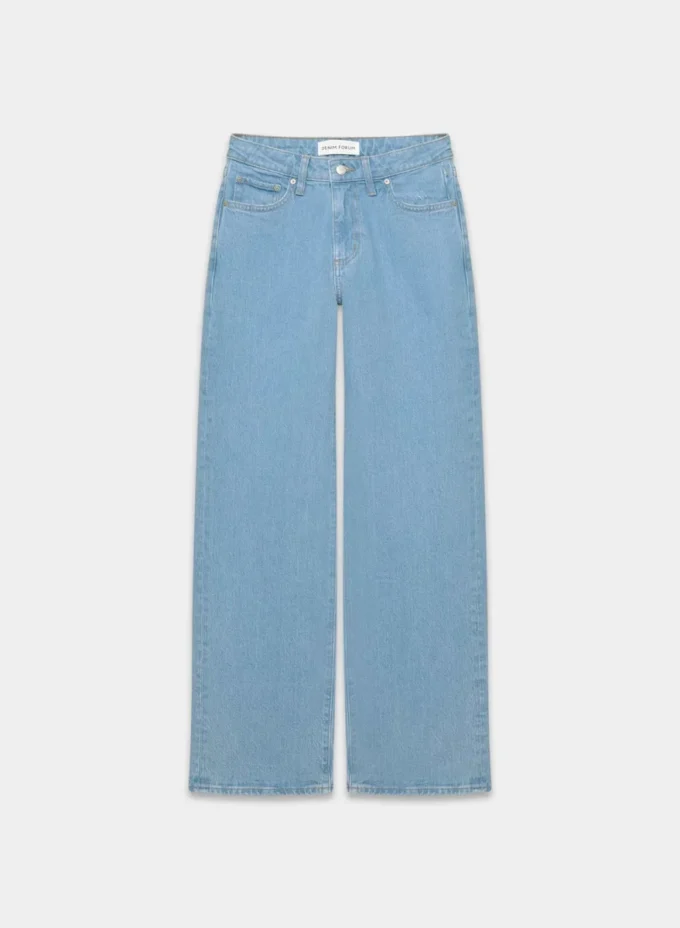 Denim Forum Lana Jean large taille mi-haute à coupe ajustée