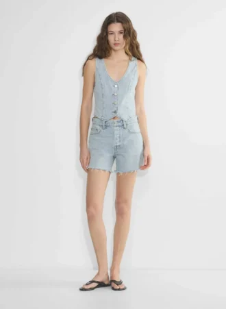 Denim Forum Le gilet en denim Mia des années 90