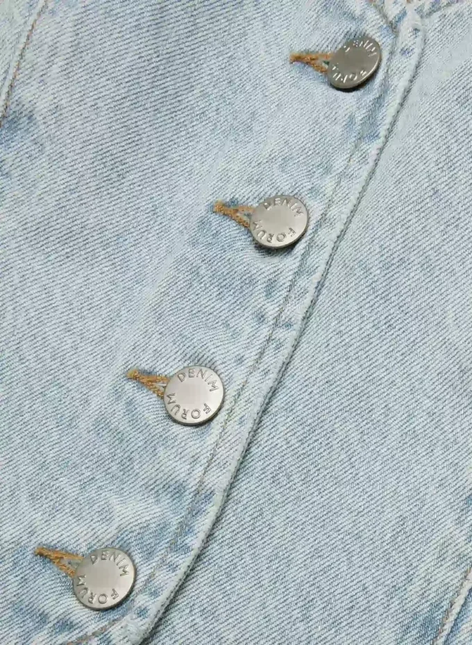 Denim Forum Le gilet en denim Mia des années 90