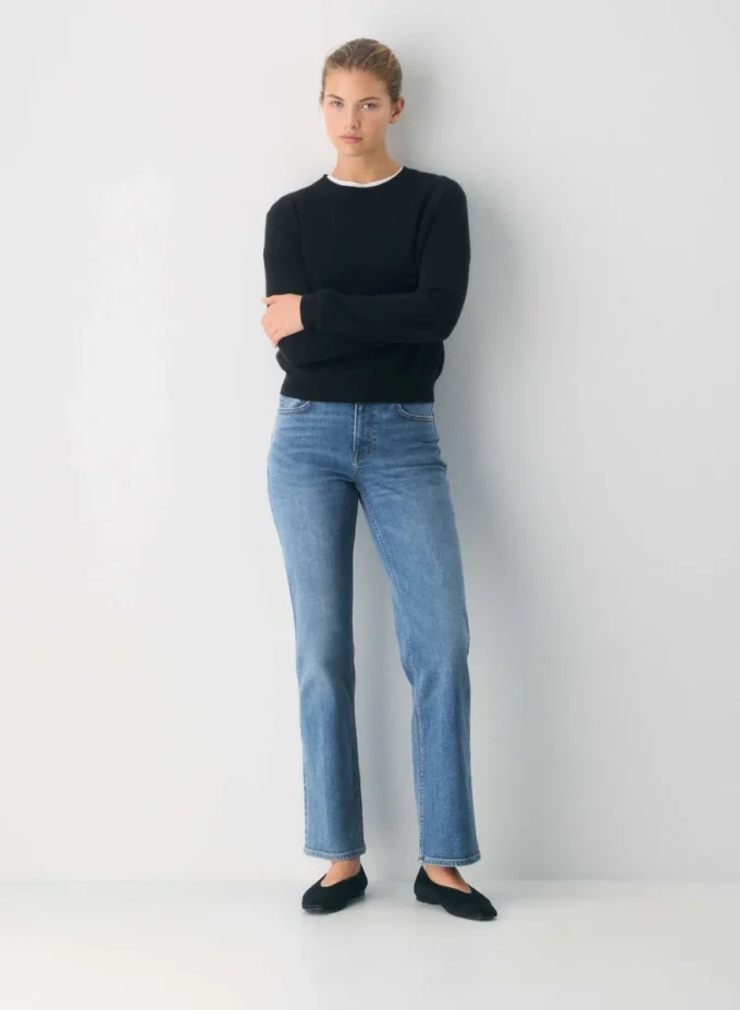 Denim Forum Le jean bootcut taille haute ajusté des années 90