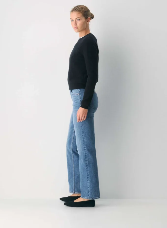 Denim Forum Le jean bootcut taille haute ajusté des années 90
