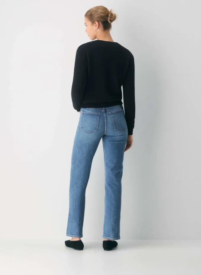 Denim Forum Le jean bootcut taille haute ajusté des années 90
