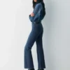 Denim Forum Le jean bootcut taille haute Chloe