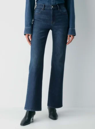 Denim Forum Le jean bootcut taille haute Chloe