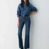 Denim Forum Le jean bootcut taille haute Chloe