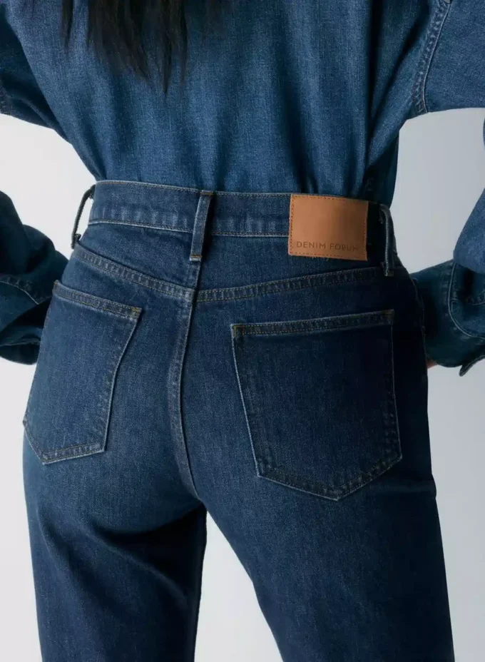 Denim Forum Le jean bootcut taille haute Chloe