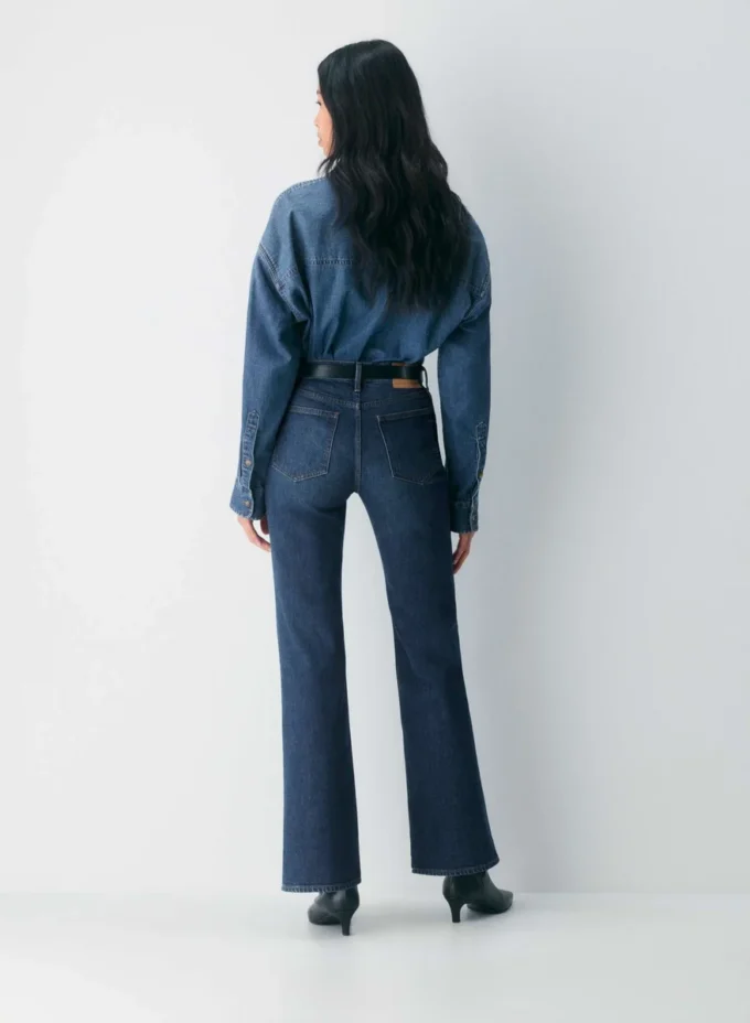 Denim Forum Le jean bootcut taille haute Chloe