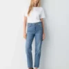 Denim Forum Le jean droit taille haute Arlo
