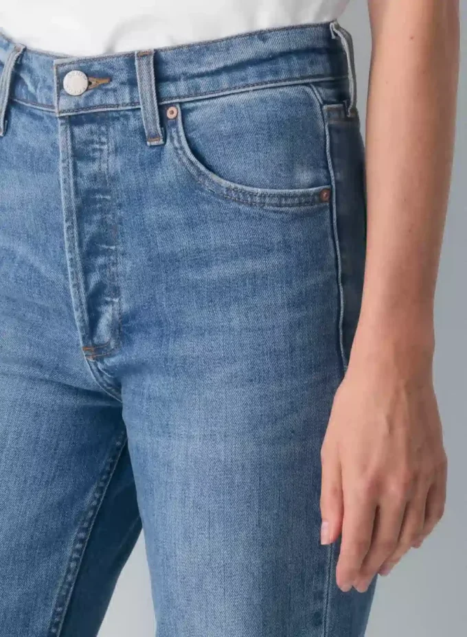 Denim Forum Le jean droit taille haute Arlo