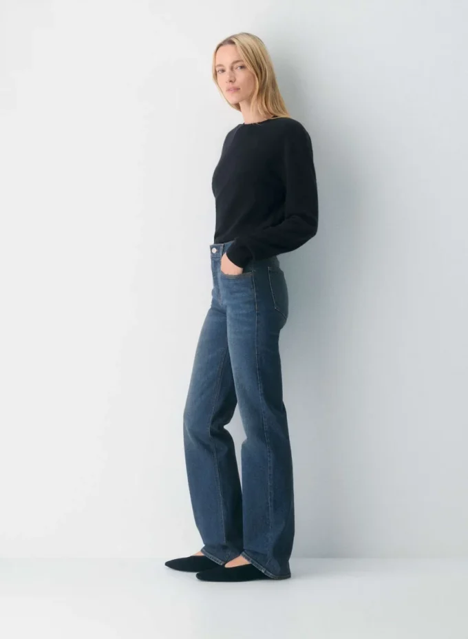 Denim Forum Le jean droit taille moyenne 90s Snatched