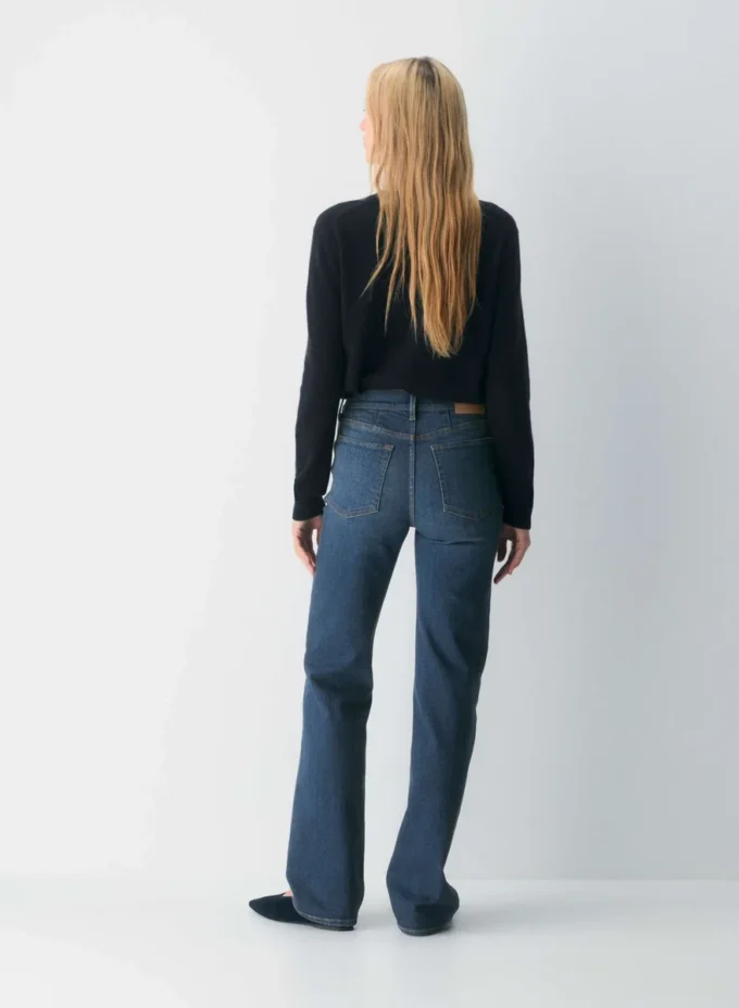 Denim Forum Le jean droit taille moyenne 90s Snatched