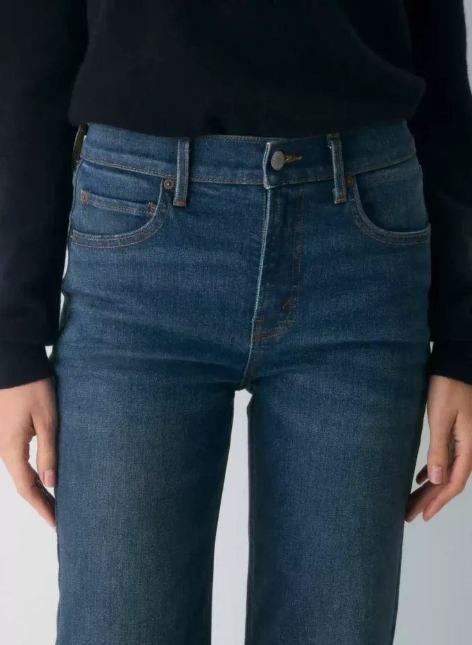 Denim Forum Le jean droit taille moyenne 90s Snatched