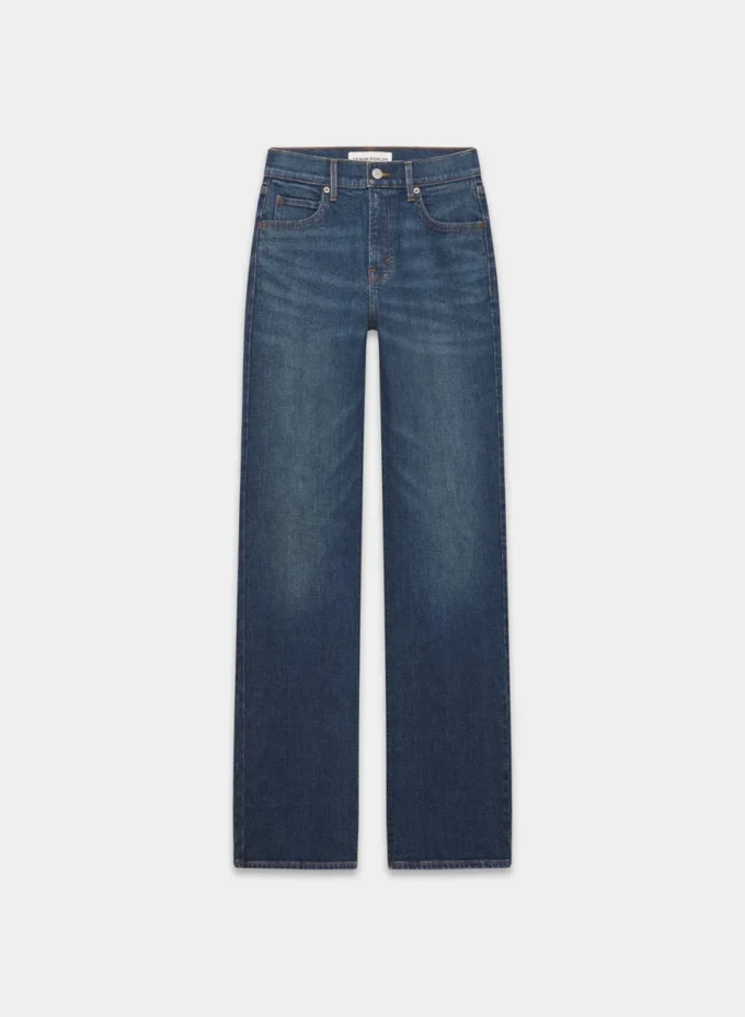 Denim Forum Le jean droit taille moyenne 90s Snatched