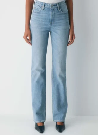 Denim Forum Le jean slim bootcut taille haute Nina des années 90