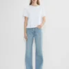 Denim Forum Le jean taille haute à coupe ajustée des années 90