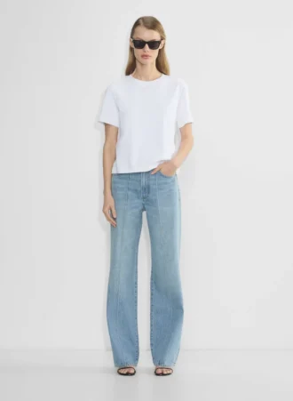 Denim Forum Le jean taille haute à coupe ajustée des années 90