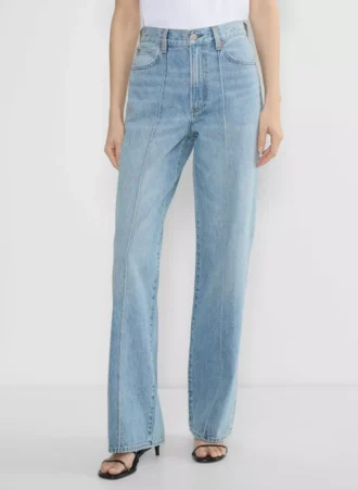 Denim Forum Le jean taille haute à coupe ajustée des années 90
