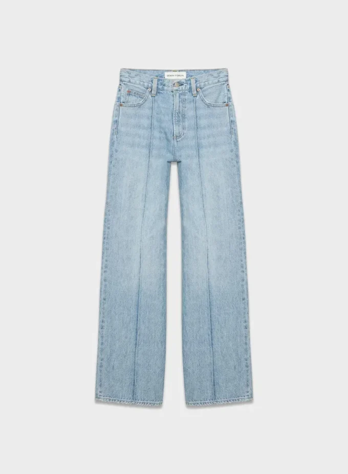 Denim Forum Le jean taille haute à coupe ajustée des années 90