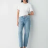 Denim Forum Le jean taille mi-haute à coupe fuselée des années 90