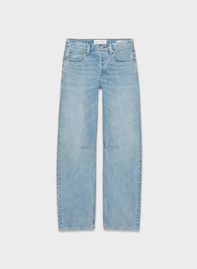 Denim Forum Le jean taille mi-haute à coupe fuselée des années 90