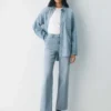 Denim Forum Les années 90 Snatched Jean taille haute à coupe large