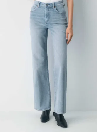 Denim Forum Les années 90 Snatched Jean taille haute à coupe large