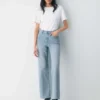 Denim Forum Les années 90 Snatched Jean taille haute à coupe large