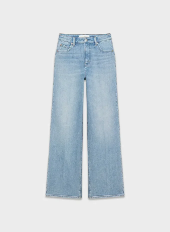 Denim Forum Les années 90 Snatched Jean taille haute à coupe large