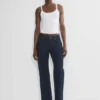 Denim Forum Salma Jean baggy taille ultra basse et coupe ajustée