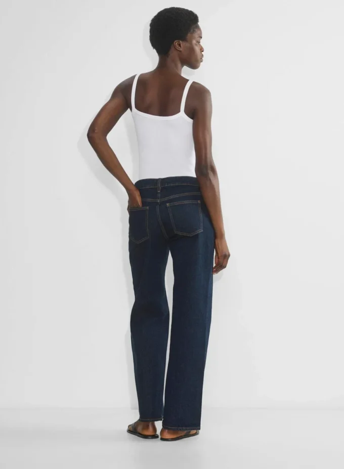 Denim Forum Salma Jean baggy taille ultra basse et coupe ajustée