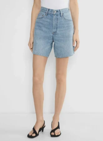 Denim Forum Short baggy en denim taille haute vintage des années 90