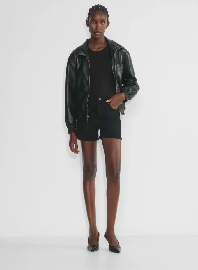 Denim Forum Short en denim mi-cuisse 50s Arlo Hi