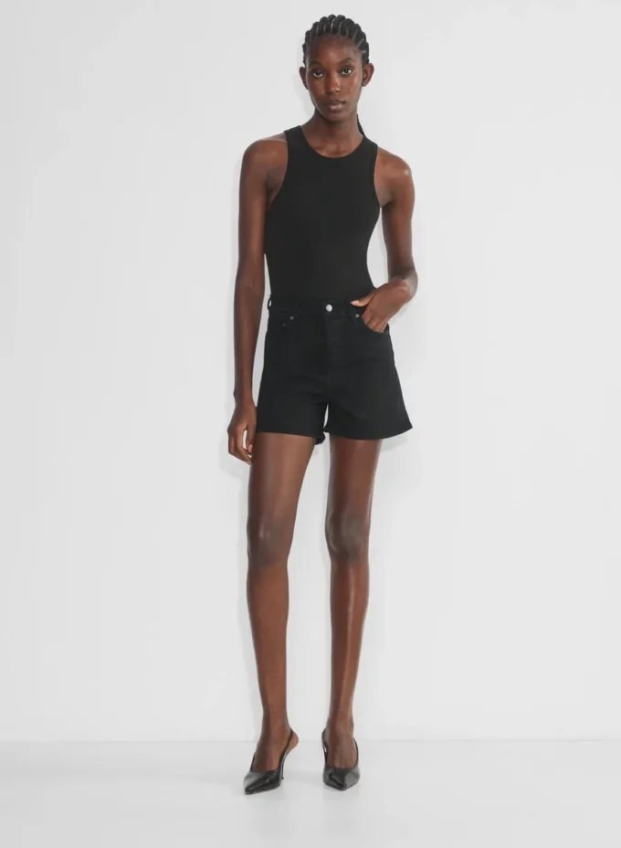 Denim Forum Short en denim mi-cuisse 50s Arlo Hi