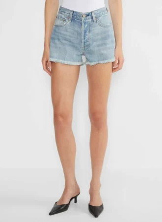 Denim Forum Short en denim taille haute The Ex-boyfriend
