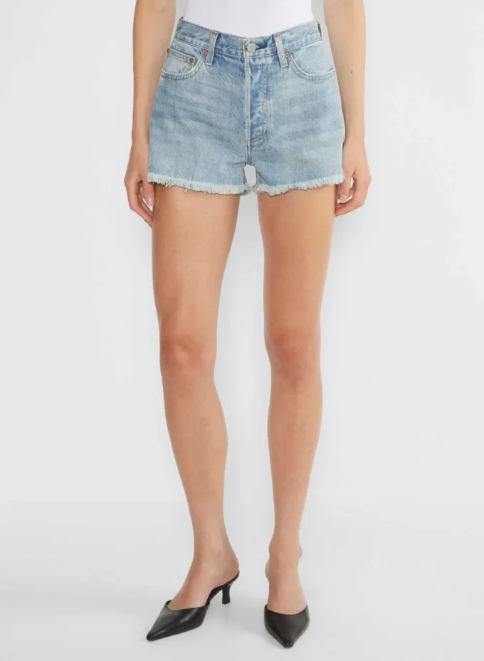 Denim Forum Short en denim taille haute The Ex-boyfriend