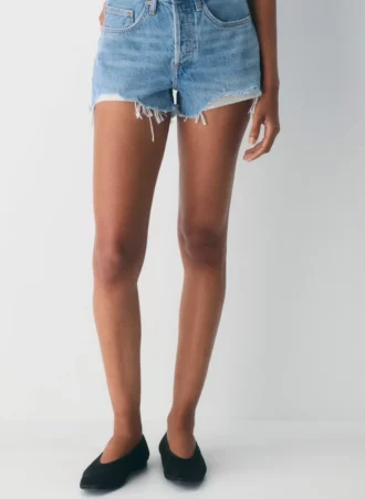 Denim Forum Short en jean vintage coupé des années 90