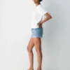 Denim Forum Short en jean vintage coupé des années 90
