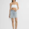 Denim Forum Short long en denim taille haute vintage des années 90