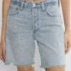 Denim Forum Short long en denim taille haute vintage des années 90