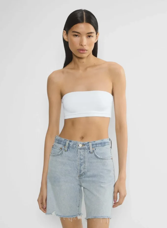 Denim Forum Short long en denim taille haute vintage des années 90