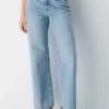 Denim Forum The Farrah Jean taille haute à coupe ajustée et large