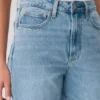 Denim Forum The Farrah Jean taille haute à coupe ajustée et large