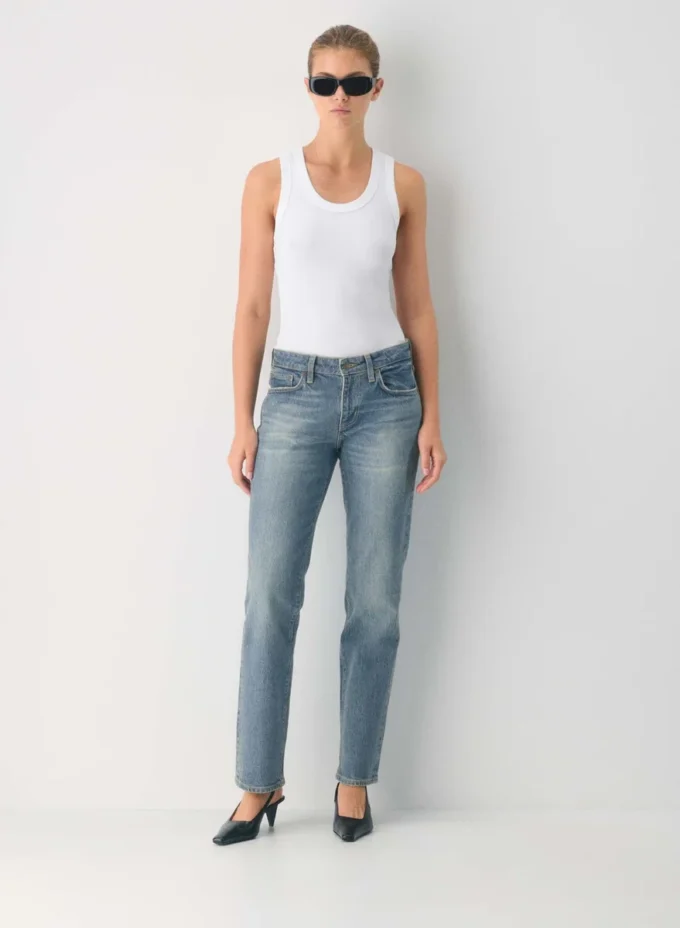 Denim Forum Tilda Jean droit taille basse coupe cintrée