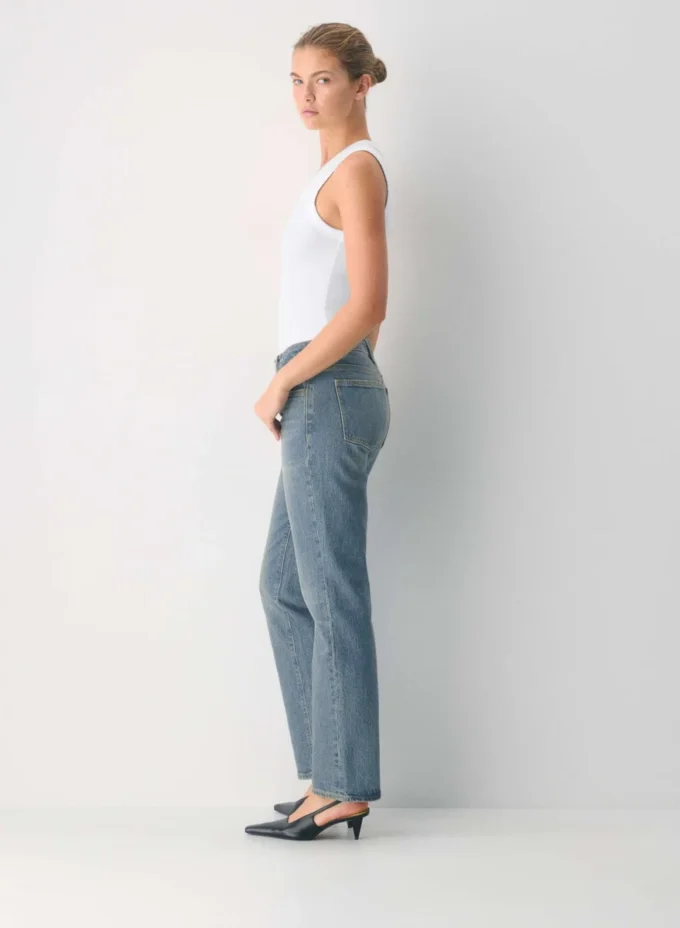 Denim Forum Tilda Jean droit taille basse coupe cintrée
