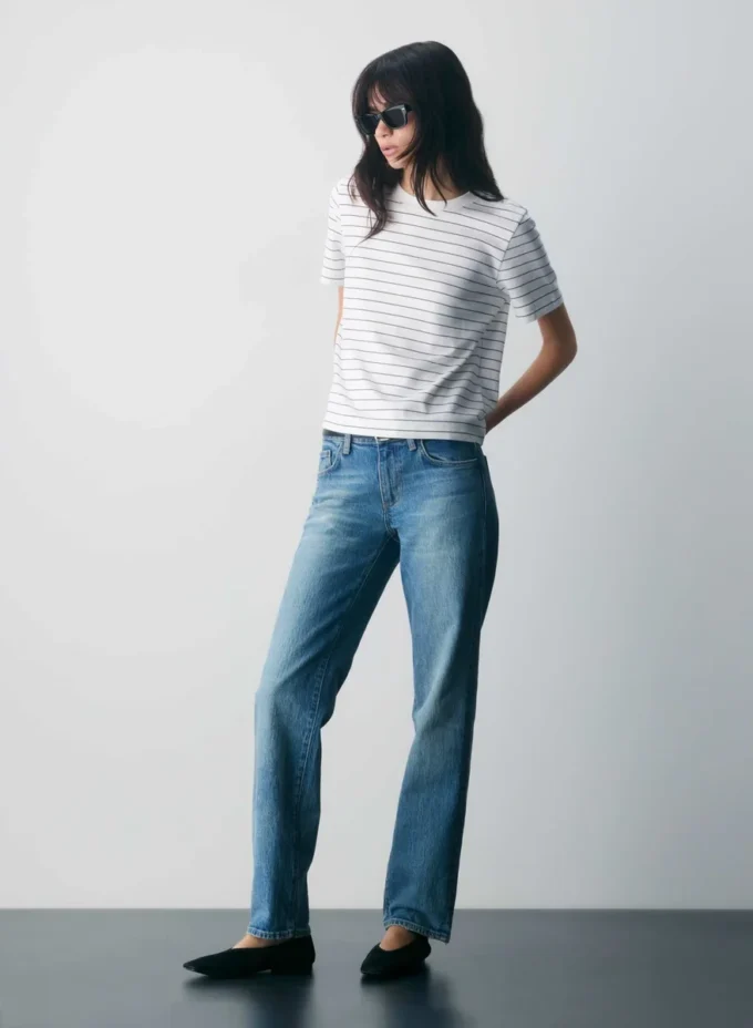 Denim Forum Tilda Jean droit taille basse coupe cintrée