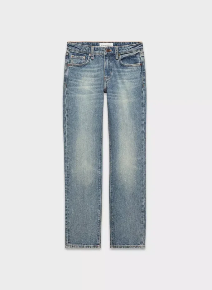 Denim Forum Tilda Jean droit taille basse coupe cintrée