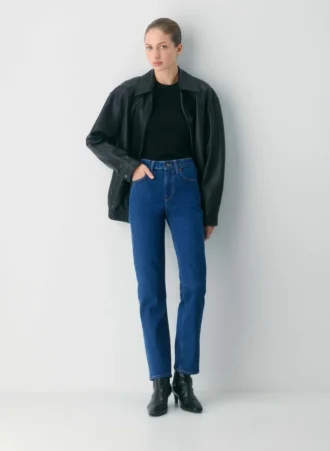 Denim Forum Uma Jean droit taille haute