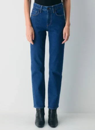 Denim Forum Uma Jean droit taille haute