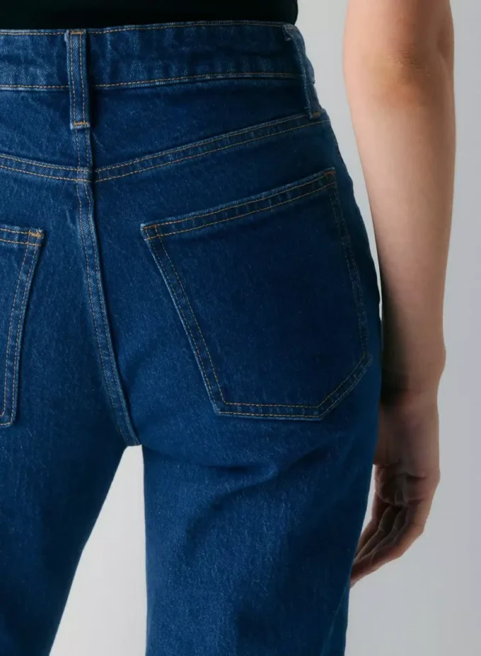 Denim Forum Uma Jean droit taille haute